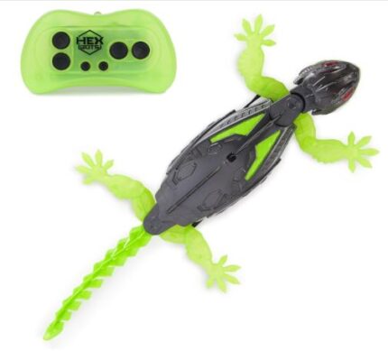 HEX BOTS Wall Crawler Gecko, Rechargeable Remote Control Robot Kids Toys, Climbs up Walls for Prank Toys & Games, RC Robot Toys for Boys & Girls
