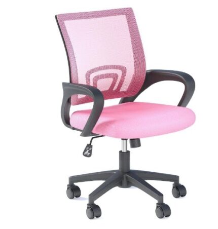 OS MOTOR Home Office Chair, Ergonomic Mid-Back Mesh Desk Chair with Lumbar Support, Adjustable Swivel Rolling Design