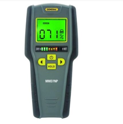 General Tools Digital Moisture Meter MMD7NP - Humidity Sensor- Pinless and Non-Invasive